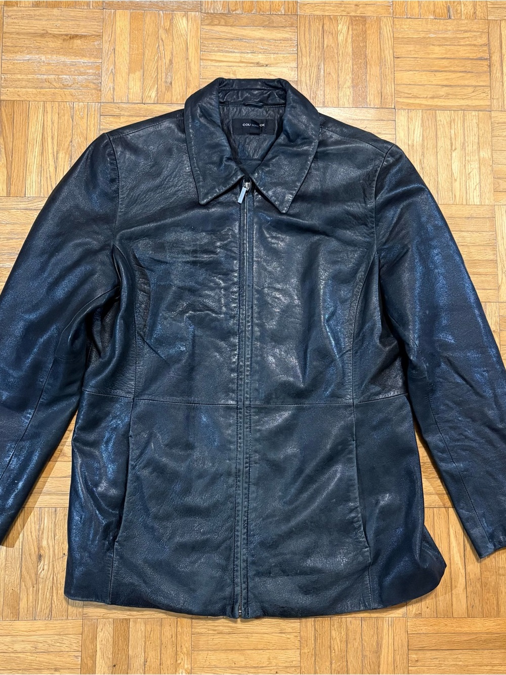 Vintage Colebrook Essentials Leather Full Zip Jacket